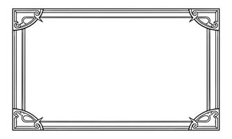 A flower frame showcasing abstract elements. vector