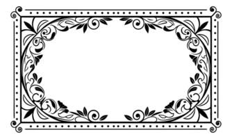 A florals surrounds an imaginative design. vector