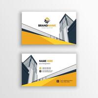 The design typically includes the company logo, employee name, and contact details. vector
