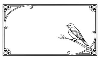 The ornate frame border shimmered under the spotlight. vector
