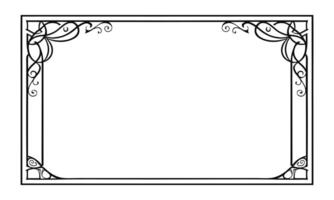 styled design nestled within ornate floral frames. vector