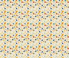 Colorful Geometric Pattern with Triangles, Circles, and Lines vector