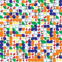 Colorful Geometric Abstract Pattern Composition vector