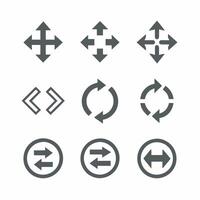 technology icons set, thin line style, illustration vector