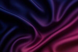 Elegant Dark Blue and Purple Silk Satin Fabric with Color Gradient for Design Backgrounds and Abstract Artistic Textures photo