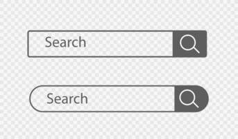Search bar web template icon. engine browser mockup. web page internet browser vector