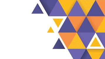 Abstract triangle background with geometric pattern in vibrant colors perfect for modern design and web layout vector