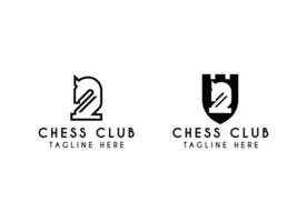 Chess Club Logo Representing Strategy and Power and smart vector