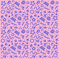 Lines indicate a certain direction, springs, symbols. Flat abstract background. vector