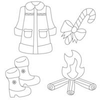 Simple Winter Graphics vector