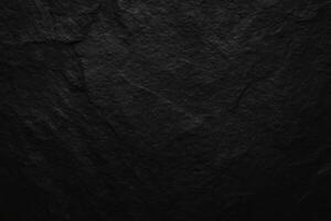 Black Rock Texture with Dark Gray Stone Surface and Grunge Background for Design Projects photo