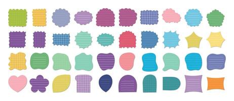 Notes with Lines and Shadow vector