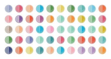 Circle with Pattern Badge vector