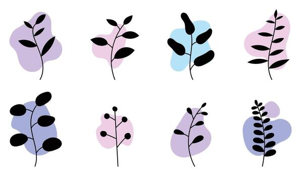 sencillo flor con gota antecedentes vector