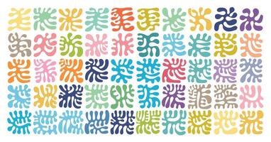 Abstract Algae Shape Doodle vector