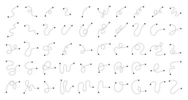 Dashed Line with Dot and Arrow vector