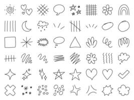 Random Shape Doodle for Blogger and Scrapbook Ornament vector
