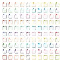 Notes with Geometric Shape Ornament Square Resolution vector