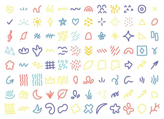 Doodle shape for Scrapbook Ornament