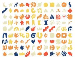 Random abstract shape doodle hand drawn vector