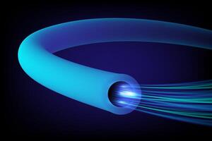 Cable fiber optic High speed signal, communication technology and connecting concept vector