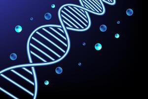 DNA molecule Scientific and technological background, science and medical concept vector