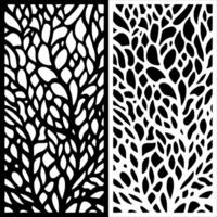 Abstract Pattern of Leaf and Branch Decorative Design vector