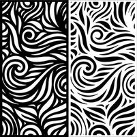 Abstract Black and White Decorative Pattern Design vector