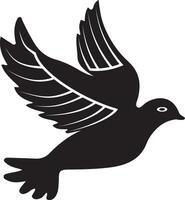 dove on white background art vector