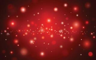 Red Sparkle Bokeh Light Effect. Romantic Glowing Abstract Background for Celebration and Festivity. Background decoration vector