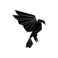 Eagle Shape Inspired by Origami Form, can use for Logo, Pictogram, Bird Figure, Website, Apps, or Graphic Design Element. vector
