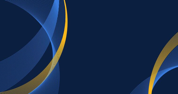 Creative abstract blue background with wave. Abstract background with lines and stripes. Blue background. Blue gold background. Wave design illustration.
