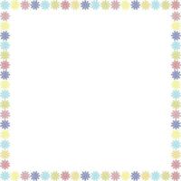 Snowflake winter frame. Christmas snowflake vector