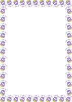 Childish cow head frame. Domestic animal template. Frame with empty space for your text vector