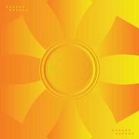 Modern summer geometric gradient overlap circle orange, red and yellow abstract background design vector