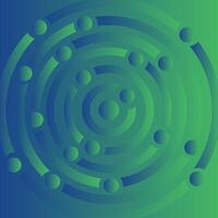 Green circle shapes abstract geometric background with a clean design illustration vector