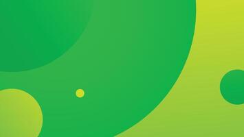 Abstract background Green and Yellow gradation. circle effect style. modern minimalist vector