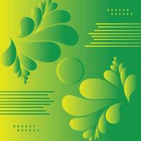 Modern Abstract Graphic Leaves Trendy Abstract Background vector