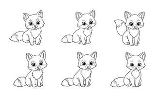 Adorable Fox Illustrations for Your Creative Projects vector