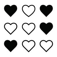 Minimalist Heart Icon Pattern Perfect for Romantic and Elegant Designs vector