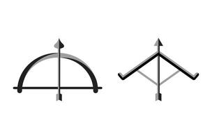 set of bow icon vector