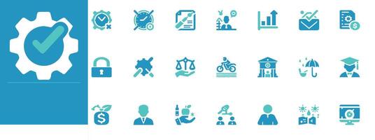 High impact quality control sets for inspections, standards, defect checks, audits, and manufacturing visuals vector