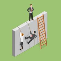 3D Isometric Flat Illustration of Smarter Not Harder, Effective Strategy vector