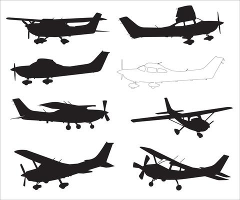Cessna 182 Skylane, Cessna 182 Skylane Silhouette, Airplane clipart, Cessna 182 Skylane Outline