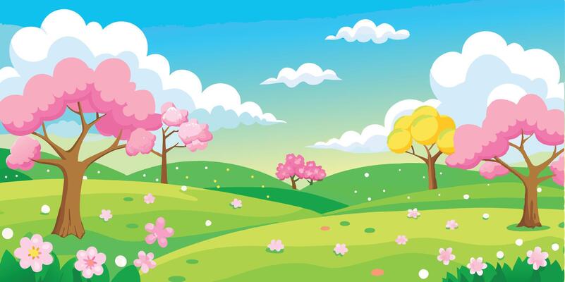 Cherry Blossom and road design for spring