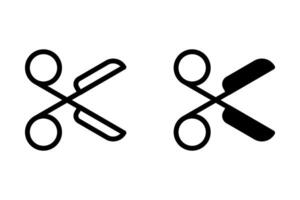 scissors icon set. Perfect for design projects, illustrations, and educational materials. Isolated on transparent background. vector