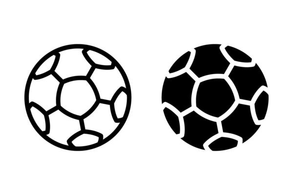 soccer or football icon set. perfect for representing sports, recreation, or a game design element