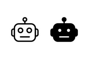 Robot icon set. perfect for representing technology, automation, or artificial intelligence vector