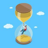 3D Isometric Flat Illustration of Time Management, Schedule and Planning vector