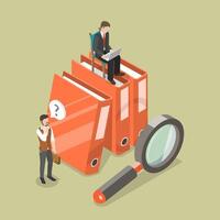 3D Isometric Flat Illustration of Regulatory Compliance, Regulations and Standards, Ethical Practices vector